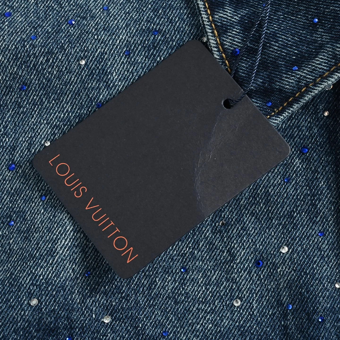 Louis Vuitton/Louis Vuitton hot diamond washed denim jacket